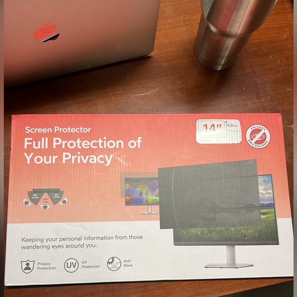 2 Bersem 14” Laptop Privacy Screen 16:9 Ratio Computer Monitor Anti Glare NWT - Picture 2 of 4